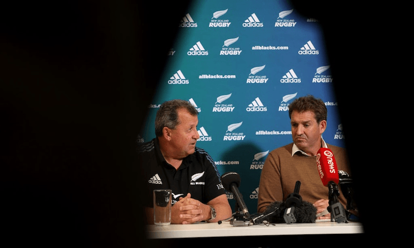 Ian Foster and Mark Robinson debrief (Photo: Phil Walter/Getty Images) 
