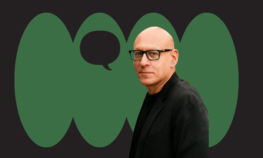 US writer/filmmaker David Shields is holding a workshop at the Auckland Writers Festival next Saturday. (Photo: supplied; Image: Tina Tiller) 
