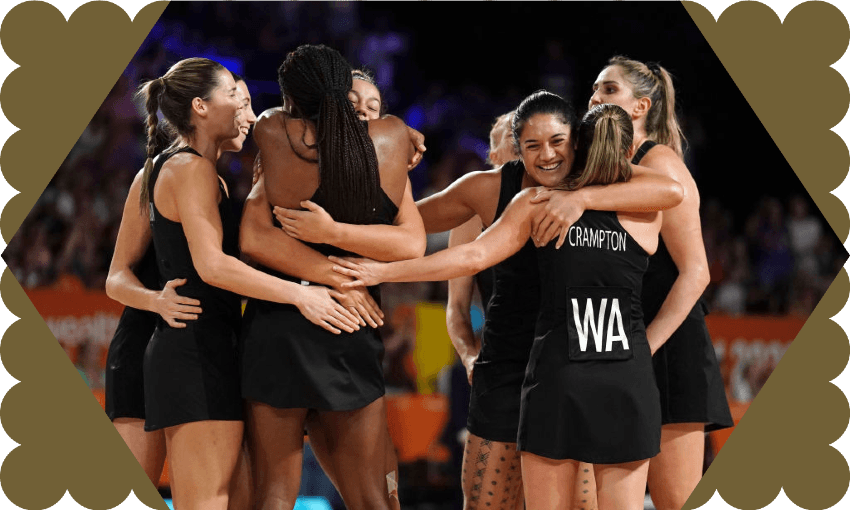 The Silver Ferns celebrate winning bronze at the 2022 Commonwealth Games (Photo: Mike Egerton/PA Images via Getty Images) 
