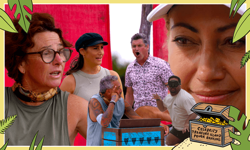 Welcome back to paradise (Photos: TVNZ / Design: TIna Tiller)