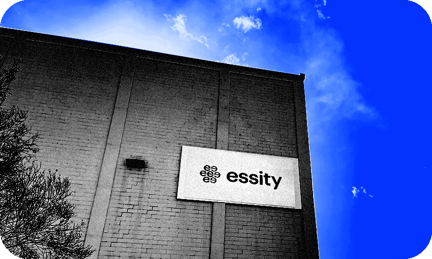 Essity’s paper mill in Kawerau (Photo: Stewart Sowman-Lund, additional design: Archi Banal) 
