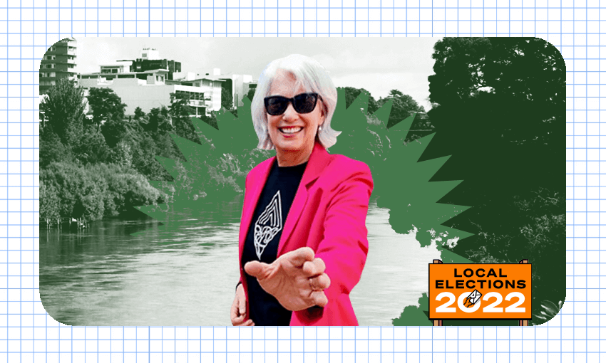 Paula Southgate: ‘Start it, make it successful, walk away. That’s what you should do as a politician.’ (Photo: Facebook / Design: Archi Banal) 
