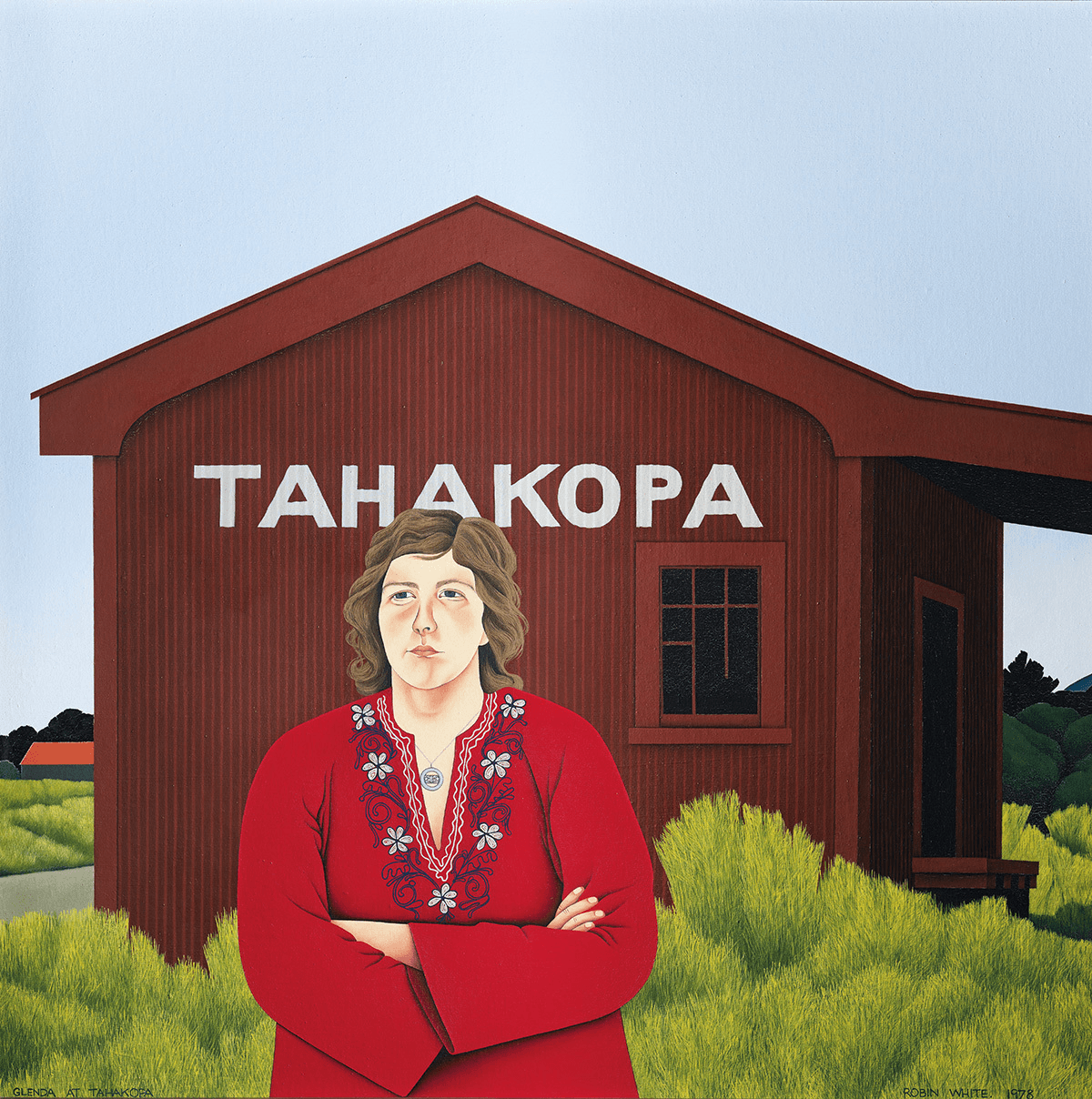 Robin White’s painting ‘Glenda at Tahakopa’ (photo: supplied) 
