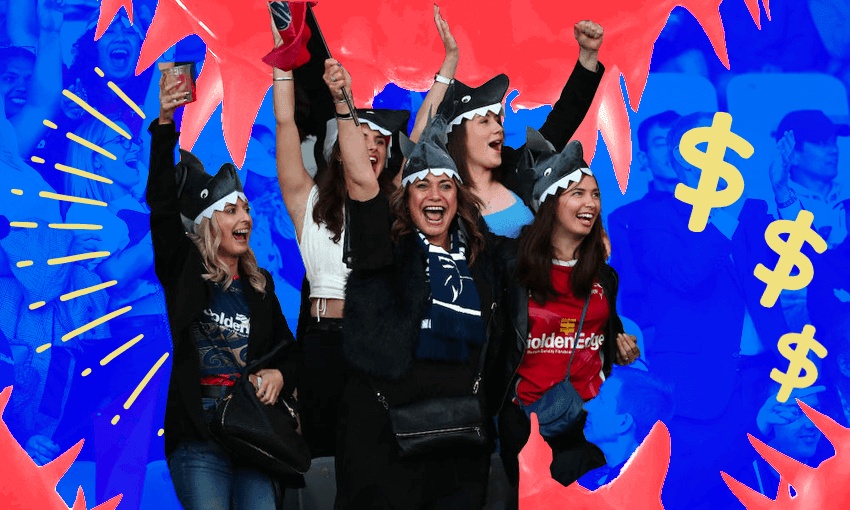 The Mako ‘finatics’ is an exclusive membership scheme to help grow grassroots rugby in Tasman (Photo: Getty Images; additional design: Tina Tiller)  
