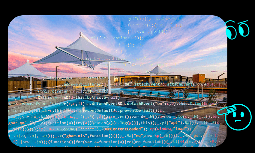 He Puna Taimoana hot pools in New Brighton, Christchurch (Design: Tina Tiller) 
