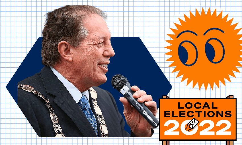 Invercargill mayor Tim Shadbolt (Photo: Getty Images, additional design Tina Tiller)