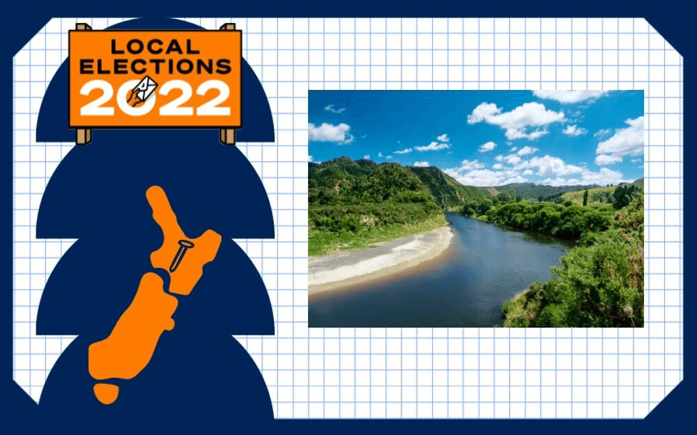 Te Awa Tupua o Whanganui is a taonga to local hapū and iwi (Image: Getty Images; additional design: Reweti Kohere) 
