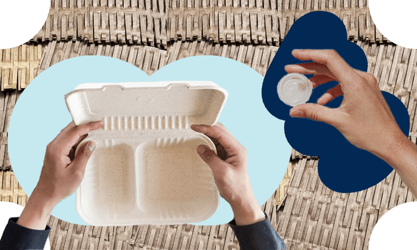 Consumers are demanding more than just sustainable products – eco-friendly packaging is a big selling point (Image: Aleph Beauty and file; additional design: The Spinoff)