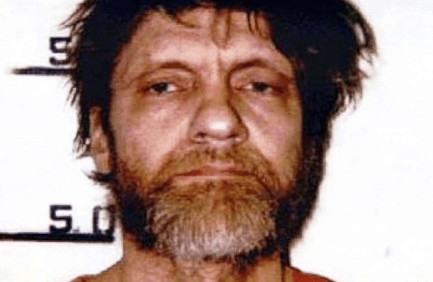 Ted Kaczynski following his arrest in 1996 
