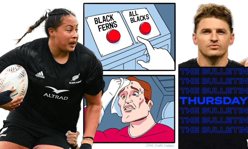 Blacks Ferns v All Blacks: a choice that could have been easily avoided (Image: RNZ/Tina Tiller) 
