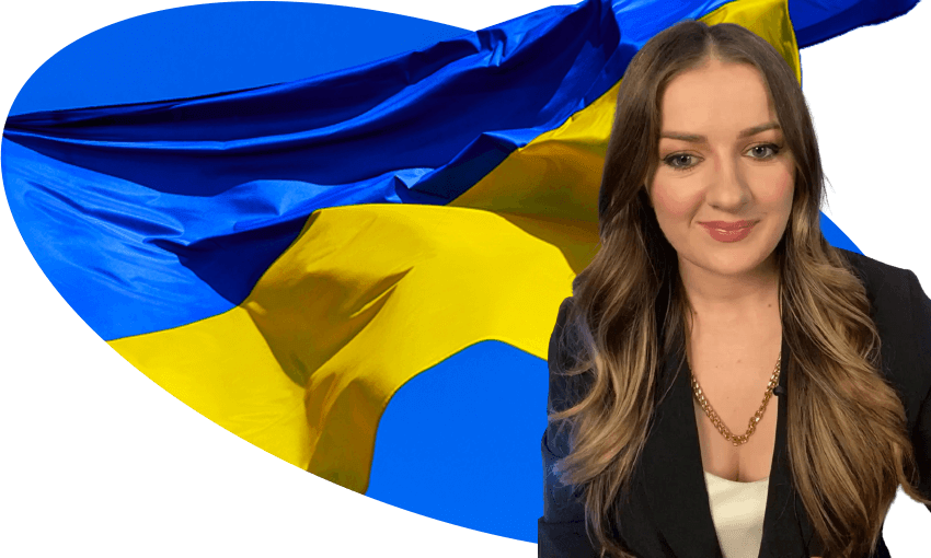 Conspiracy influencer Chantelle Baker is livestreaming from Ukraine