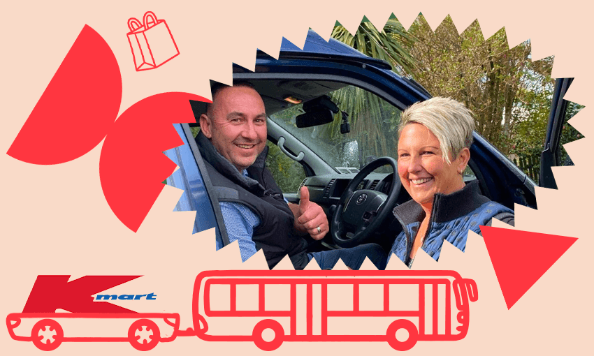 Tour guides Bex and Paul Tobin also run day-long shopping trips from Dunedin to Invercargill (Photo: Sinead Gill/Stuff / Design: Tina Tiller) 
