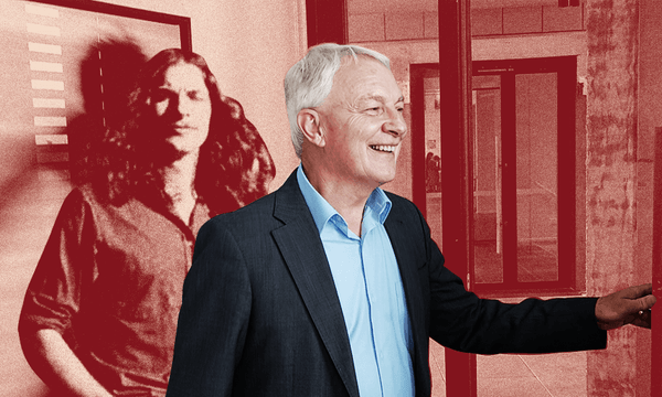 Phil Goff closes the door. (Photo: Toby Manhire / Design: Archi Banal) 
