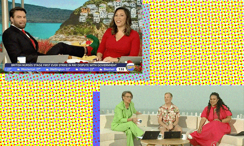 The last show in a long year (Screengrabs: Three, TVNZ / Design: Archi Banal) 

