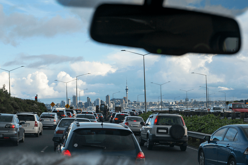 Another day, another Auckland traffic jam. Photo: Getty 

