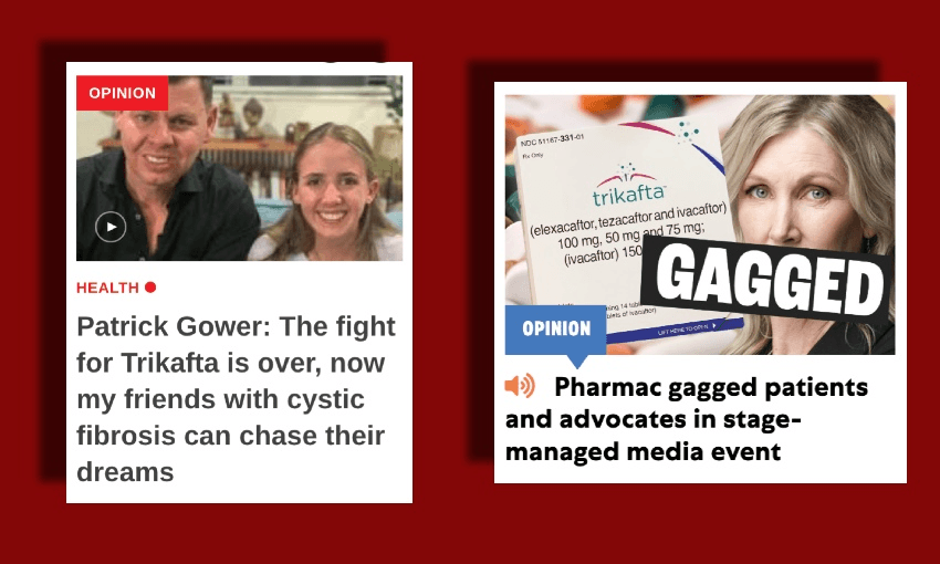 Two headlines about the Pharmac announcement (Newshub and Today FM) 
