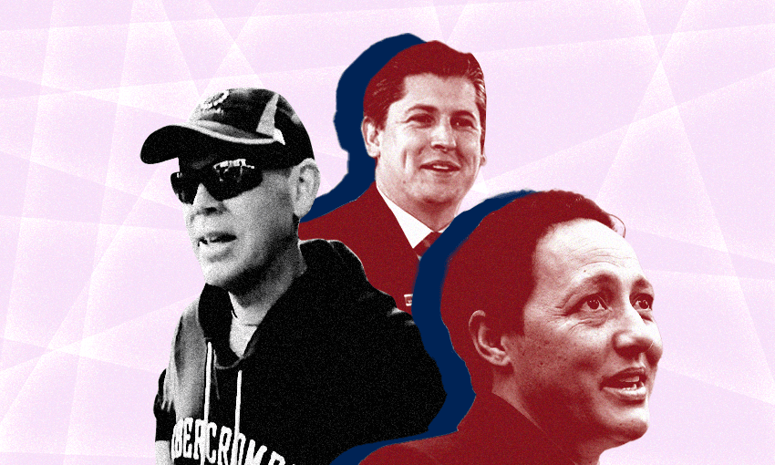 Chris Hipkins, Michael Wood, Kiri Allan – the frontrunners to replace Jacinda Ardern? (Image: Archi Banal) 
