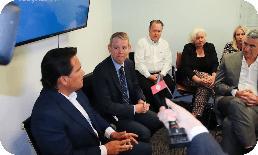 Chris Hipkins at the Auckland Business Chamber (Photo: Lynn Grievseon) 
