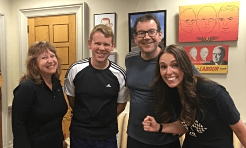 Clare Curran, Chris Hipkins, Grant Robertson and Jacinda Ardern in 2016. 
