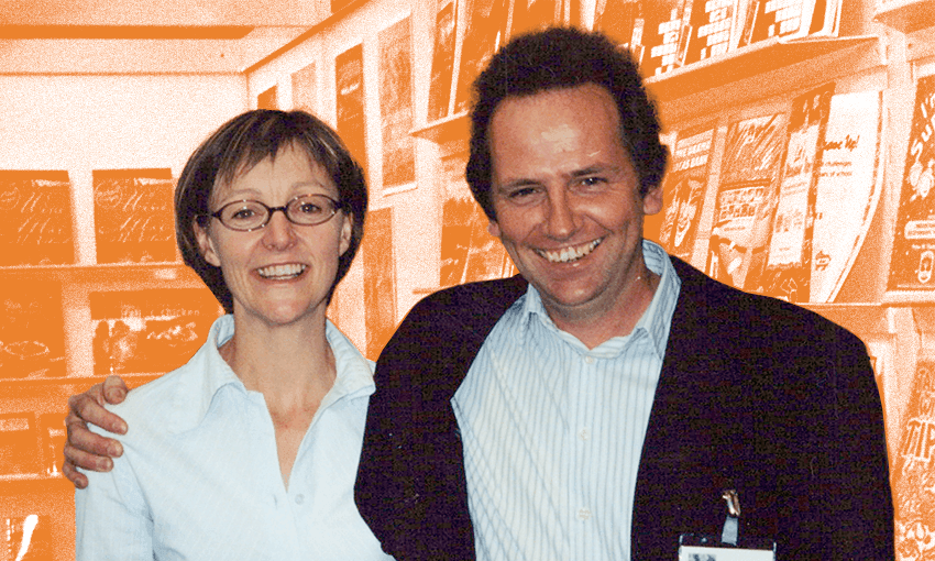 Susannah and Robbie at the Frankfurt Book Fair, 2002. (Photo: Supplied) 
