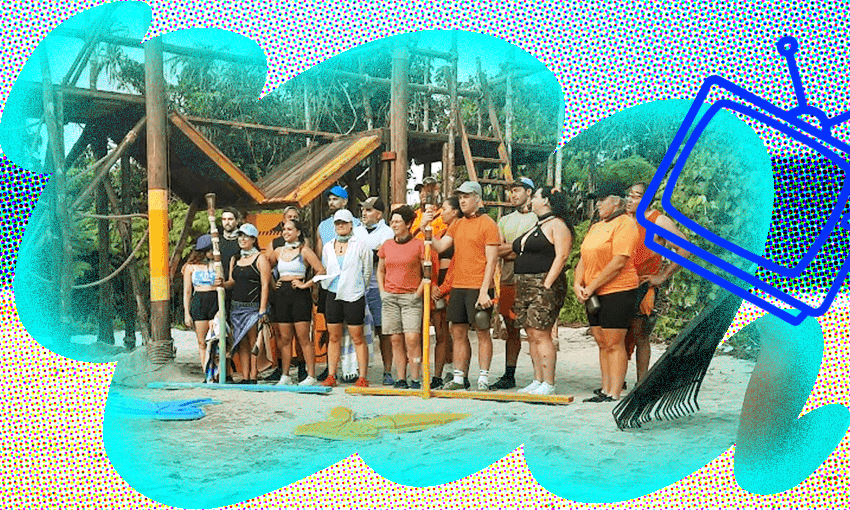 Fans and Fave prepare for battle. Photo: Tara Ward / Image: Archi Banal