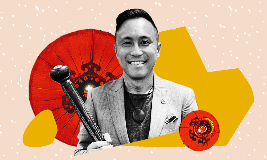 Poet laureate Chris Tse is a descendent of a Cantoneses-speaking poll tax payer (Photo: Supplied / Design: Archi Banal) 
