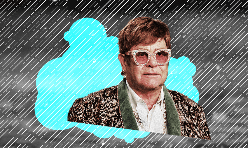 A rainy Elton John.