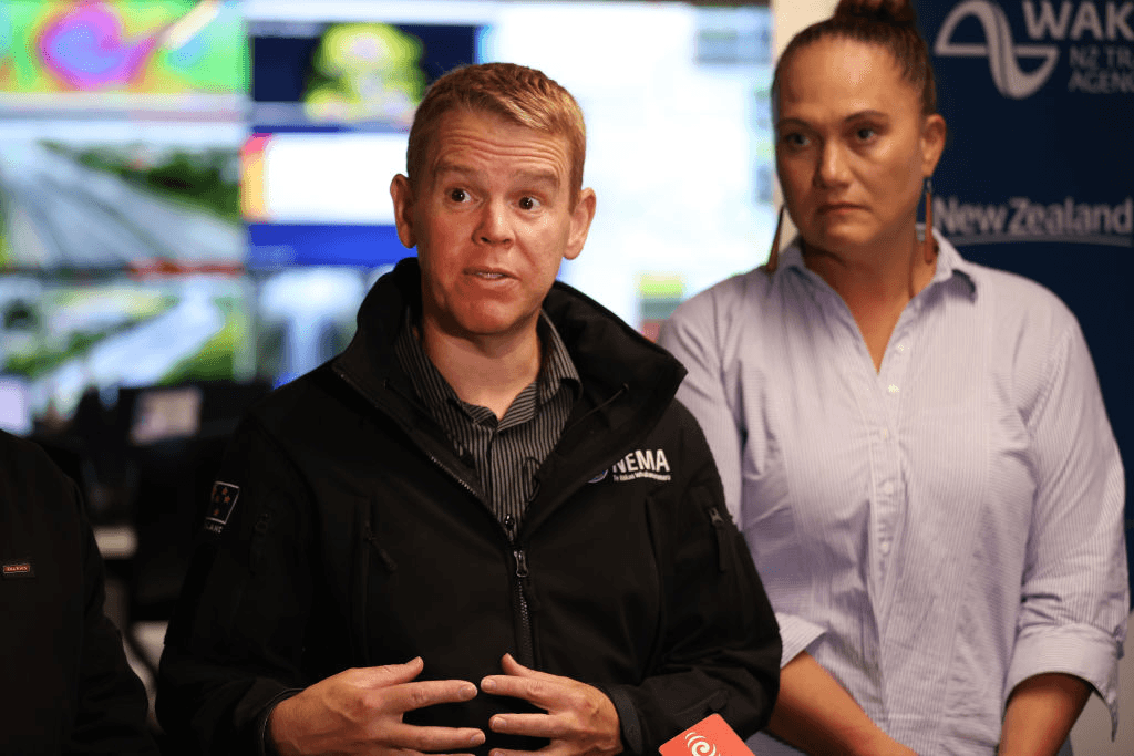 PM Chris Hipkins and deputy PM Carmel Sepuloni in Auckland (Photo: Getty Images) 
