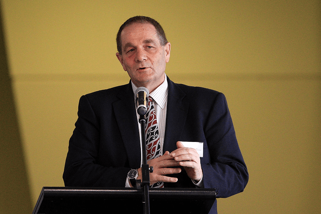 Chester Burrows speaks in 2012 (Photo by Hagen Hopkins/Getty Images) 
