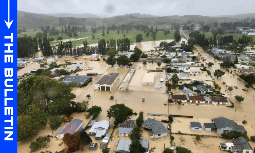 Wairoa surveyed from the air (Image: Hawke’s Bay Regional Civil Defence and Emergency Management Group – Facebook) 
