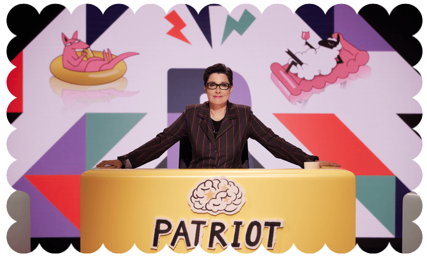 Sue Perkins hosts Patriot Brains season two (Photo: Supplied) 
