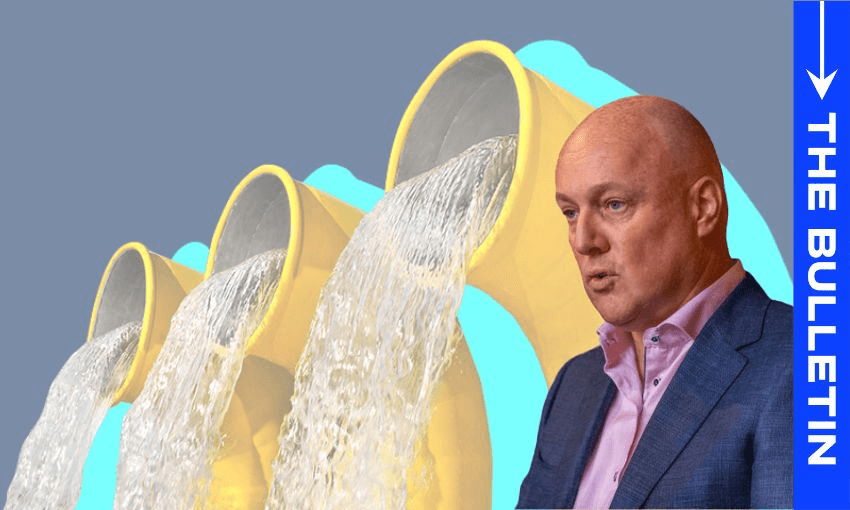 Christopher Luxon launched the party’s alternative to Three Waters at the Bluegreens forum on Saturday
