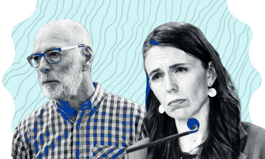 Auckland mayor Wayne Brown and former prime minister Jacinda Ardern (Image: Tina Tiller) 
