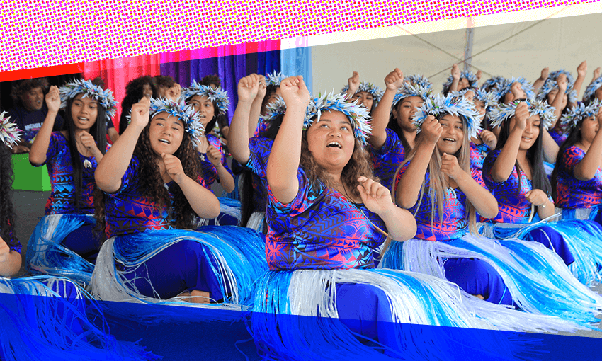 McAuley High School’s Tokelau group. (Image: Archi Banal)