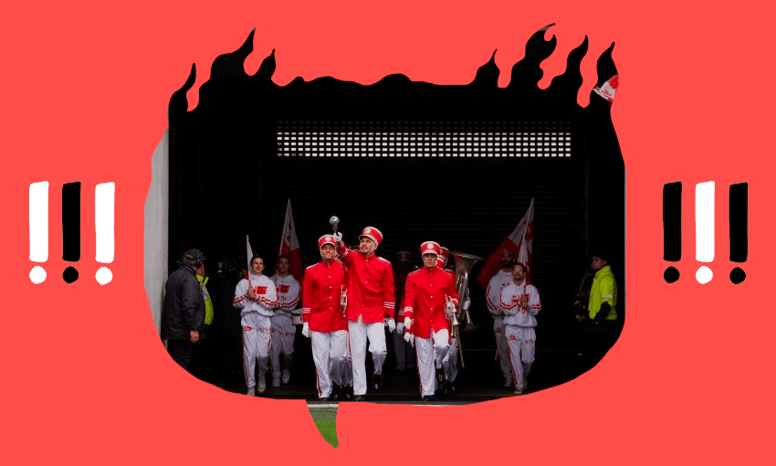 Red, White and Brass