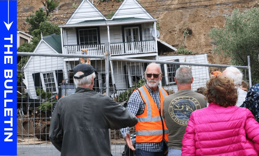 Wayne Brown surveys January's flood damage in Auckland