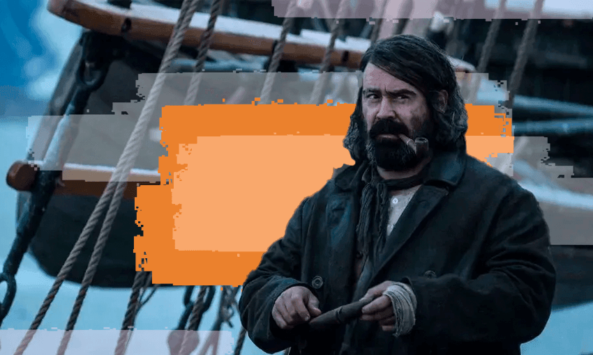 Colin Farrell dressed as a smelly Arctic whaler.