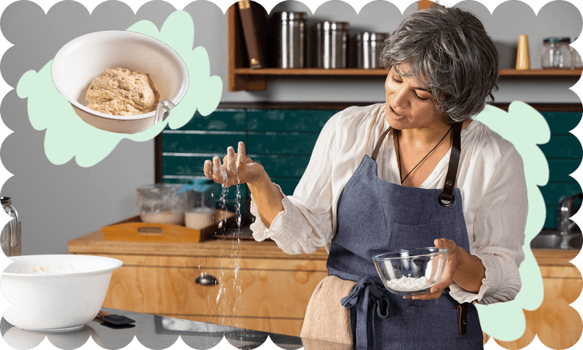 Kim Garrett as Maggie. (Image: The Court Theatre/ Charlie Rose Creative. Design: Tina Tiller) 
