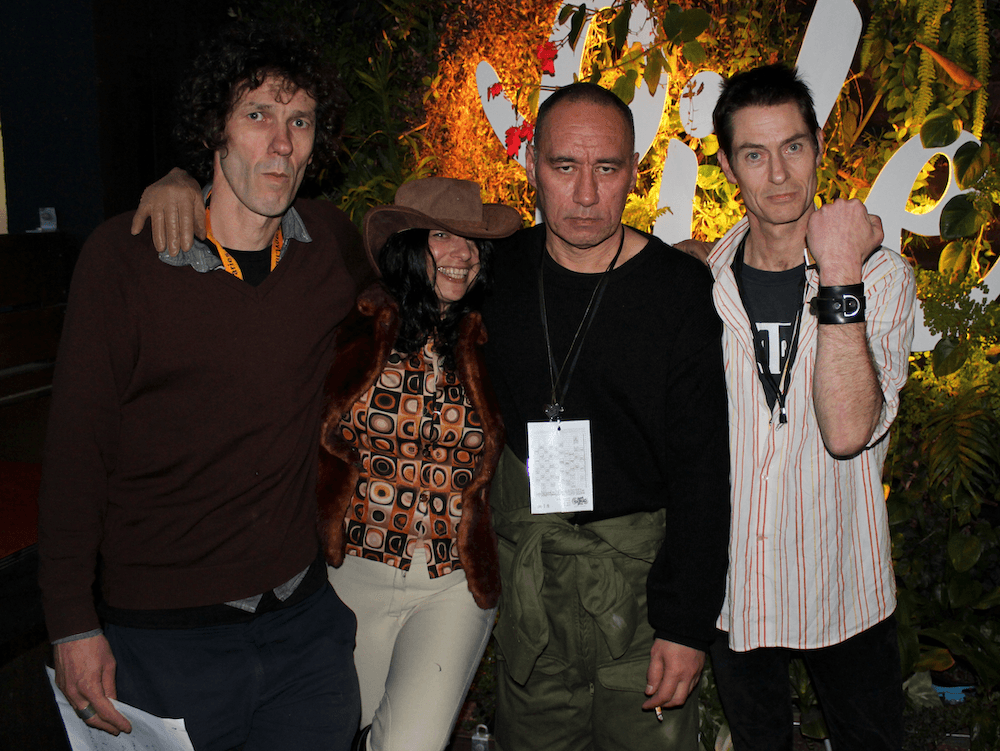 The four members of King Loser who reunited in 2016 for a rock tour.