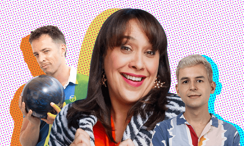 Eli Matthewson, Kura Forrester and James Mustapic: Funny. (Image: Archi Banal) 
