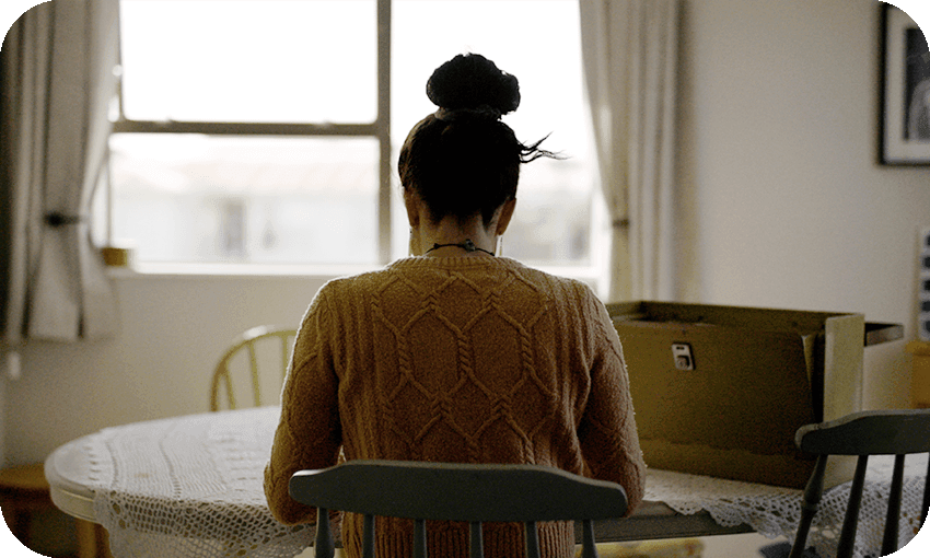 Nadine Anne Hura in a scene from her Māori TV documentary Aro 
