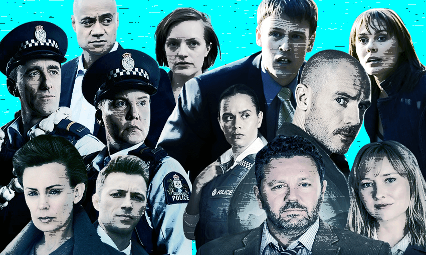Just a few of the cops that have been seen on New Zealand TV from the years. (Image Design: Archi Banal) 
