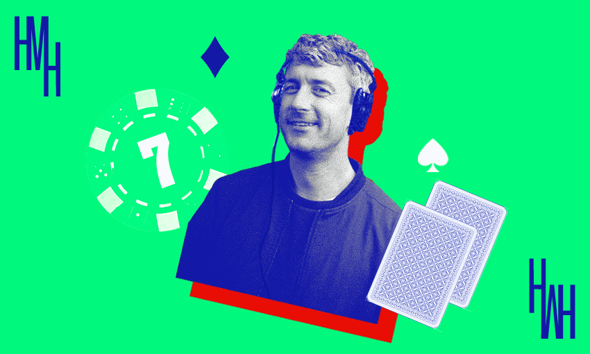 A confident man with a podcast (Image: Tina Tiller)