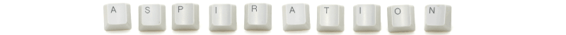 keyboard keys reading "aspiration"