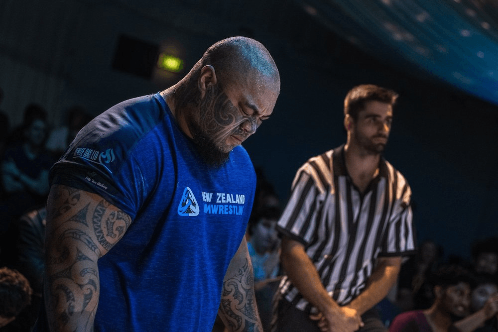 Maateiwarangi Heta-Morris, a New Zealand champion arm wrestler.