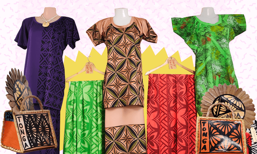Pasifika patterned fabrics, dresses and other items