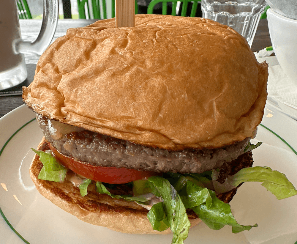 A burger from Mark Wahlberg's Wahlburger