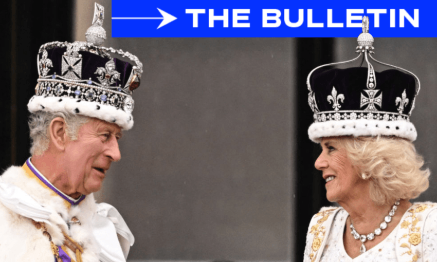 King Charles III and Queen Camilla, both happy and glorious. Photo: Oli Scarff/AFP/Getty 
