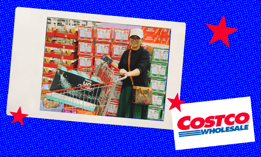 Costco superfan ‘Aunty Jo’ (Photo: Stewart Sowman-Lund / Design: Tina Tiller) 
