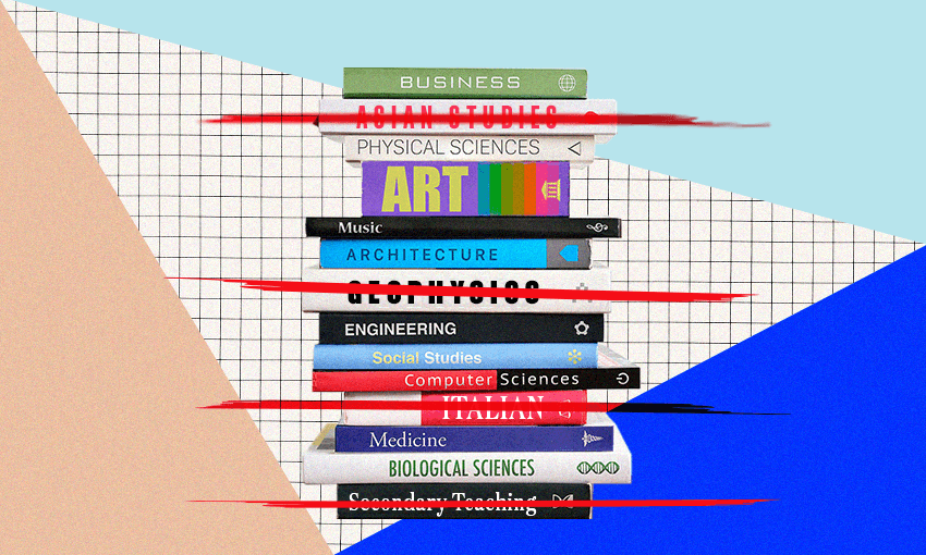 a pile of textbooks with geophyics and social studies and italian cut out